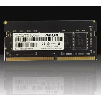 Laptop SODIMM DDR4 8GB 2400MHz AFOX AFSD48EK1P 260-pin SO‑DIMM 1.2V