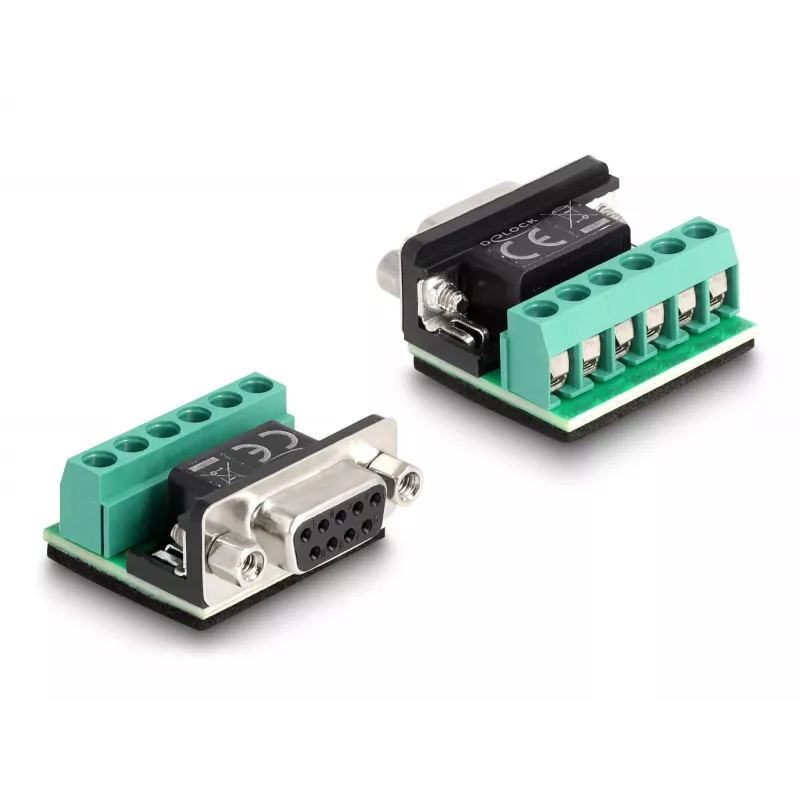 DeLOCK 63465 jadakaabel must läbipaistev 1,8 m USB tüüp-A DB-9