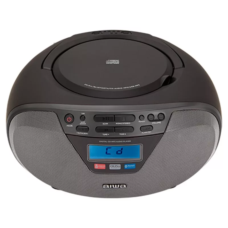 Audio mikrosüsteem Aiwa BBTU-400BK, CD/MP3/FM-PLL/BT-mängija (must)