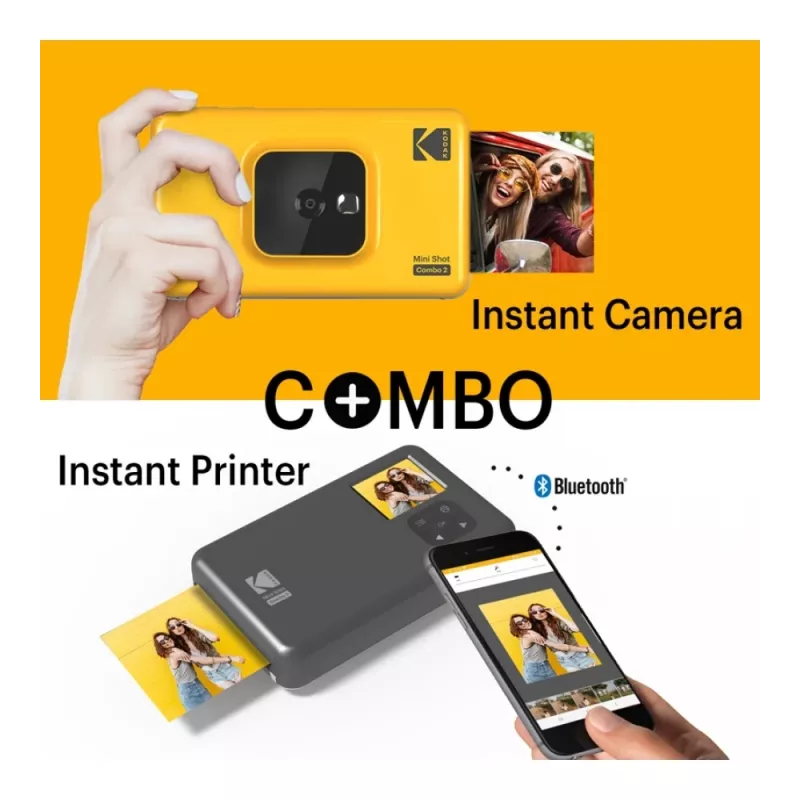 Kodak Mini Shot Combo 2 kollane 53,4 x 86,5 mm CMOS