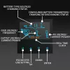 Qoltec, pingemuundur, hübriidpäikeseinverter Off-Grid 4kVA 4kW 120A MPPT LCD Wi-Fi BMS Sinus