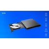 SAVIO AK-59 Väline saleda disainiga CD/DVD-salvesti R/RW - USB-C/USB-A, must