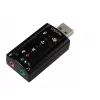 Väline USB-helikaart LOGILINK UA0078, 7.1 kanal, USB-liides, kompaktne 124×194×34 mm, 80 g