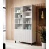 Shelving unit PAFOS 100x40x176.5 cm valge matt