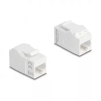 Keystone moodul DELOCK 90719, lame RJ-45, valge, 16,3×30,6×20,5 mm