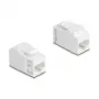 Keystone moodul DELOCK 90719, lame RJ-45, valge, 16,3×30,6×20,5 mm