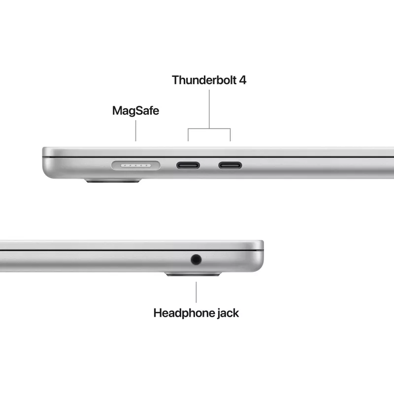 MacBook Air 34,5 cm (13,6) 2025 CTO, sülearvuti hõbedane, 16 GB, 1 TB (1 TB SSD), M4, MacOS, kreeka