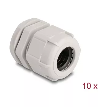 Kaabli läbiviik M25 DELOCK 10 tk, plast, hall