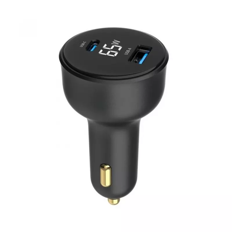 MOBIILILAADIJA AUTO USB 2PORT/TA-UC-AC2PD30LCD-CAR01 GEMBIRD
