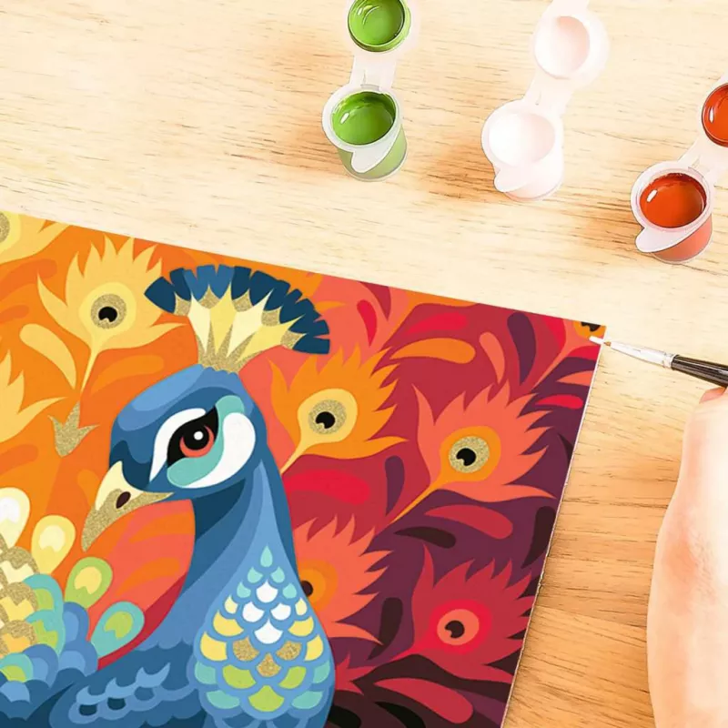 Värvimiskomplekt Ravensburger CreArt Uhke Paabulind — maalimiskomplekt