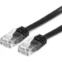 Value 21.99.0960 RJ45 võrgukaabel, patch-kaabel CAT 6 U/UTP 0,50 m must 1 tk.