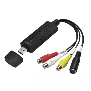 LogiLink USB 2.0 a/V Grabber. USB a/M 3x Cinch + MiniDIN5/F. Must