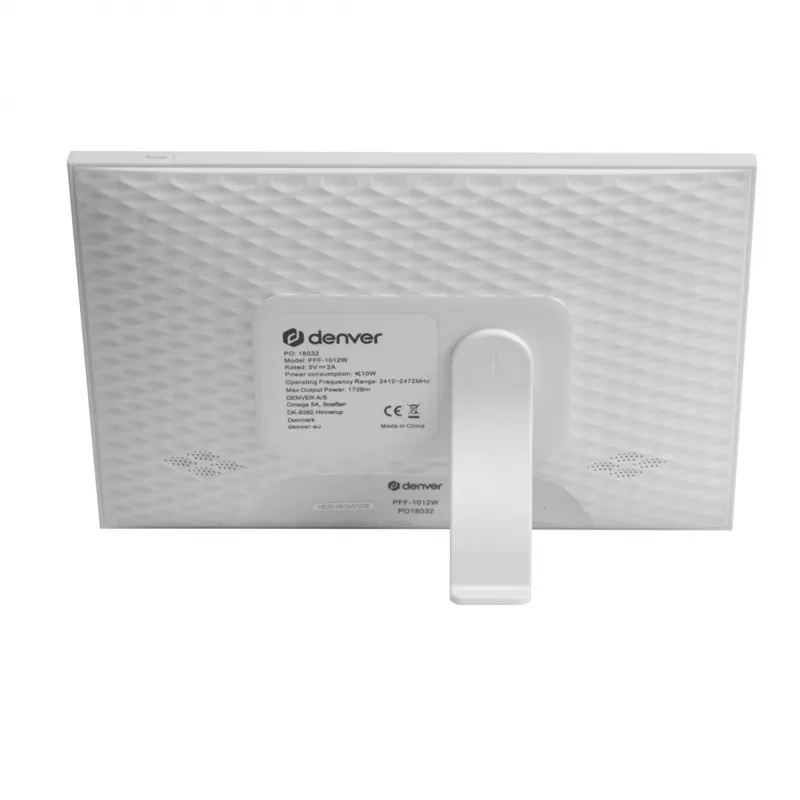 Denver PFF-1012 digitaalne pildiraam Valge 25,6 cm (10,1) Puuteekraan Wi-Fi