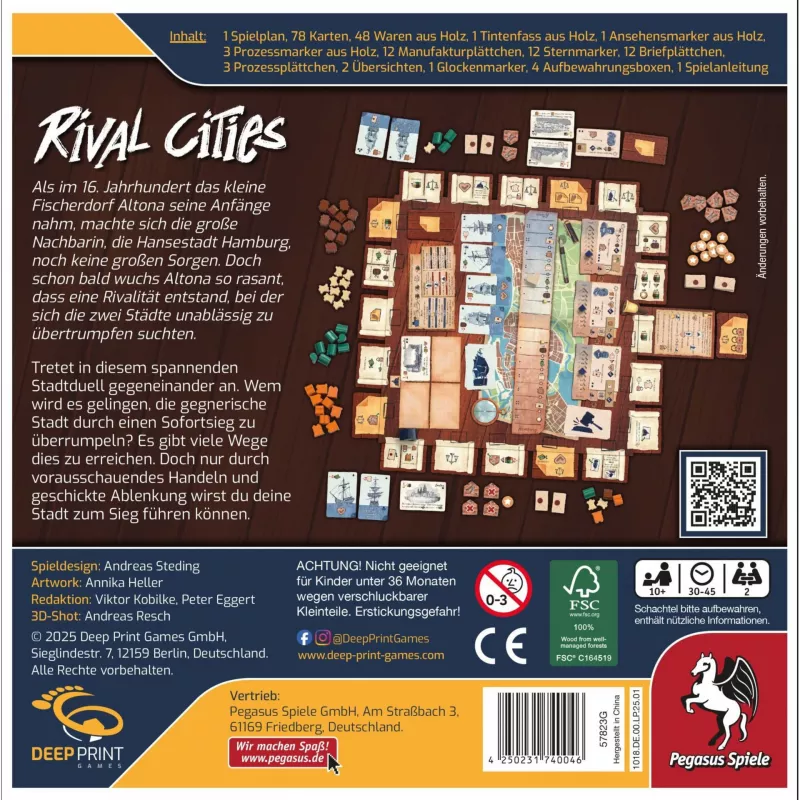 Deep Pint Games Rival Cities, lauamäng