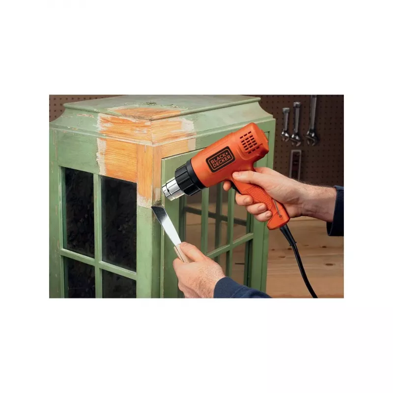 Kuumapuhur Black & Decker KX1650 — 1750 W, kuni 600 °C, õhuvool 570–740 l/min, 2 m kaabel, 600 g