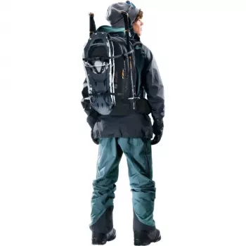 Seljakott DEUTER Freerider Pro 34+ — tehniline freeride-suusamatkade seljakott, 34 l, must, kiivrihoidik, puusavöö