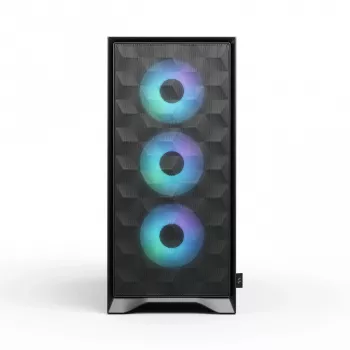 PC korpus Fractal Design Pop 2 Air Must TG RGB Midi Tower — ATX/Micro‑ATX/Mini‑ITX, 3x120mm ees, 1x120mm taga, 2.5 tolli+3.5 tolli pesad