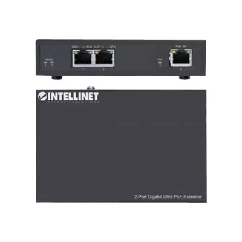 Võrgusaatja Intellinet 2-pordine Gigabit Ultra PoE pikendaja