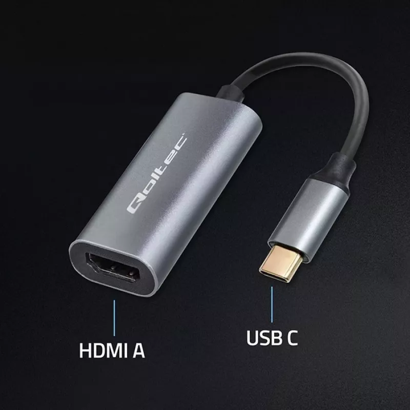 Adapter USB-C-HDMI-le 4K 60 Hz 32AWG QOLTEC