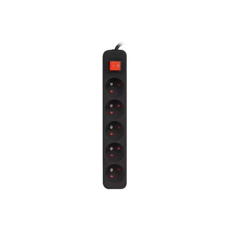 Pikendusjuhe Lanberg PS1-05E-0300-BK 3 m 5 pistikupesa Siseruumides Valge