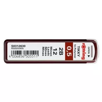 Lead Refill Rotring Polymer Leads 2B 0.5mm S0312630