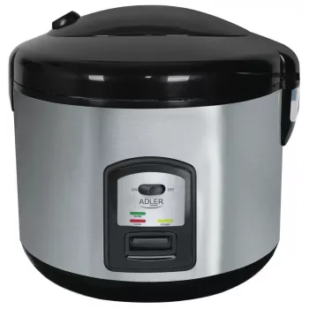 Riisikeetja Adler AD 6406, 1,5 L eemaldatav kauss, 1000 W, must roostevaba teras