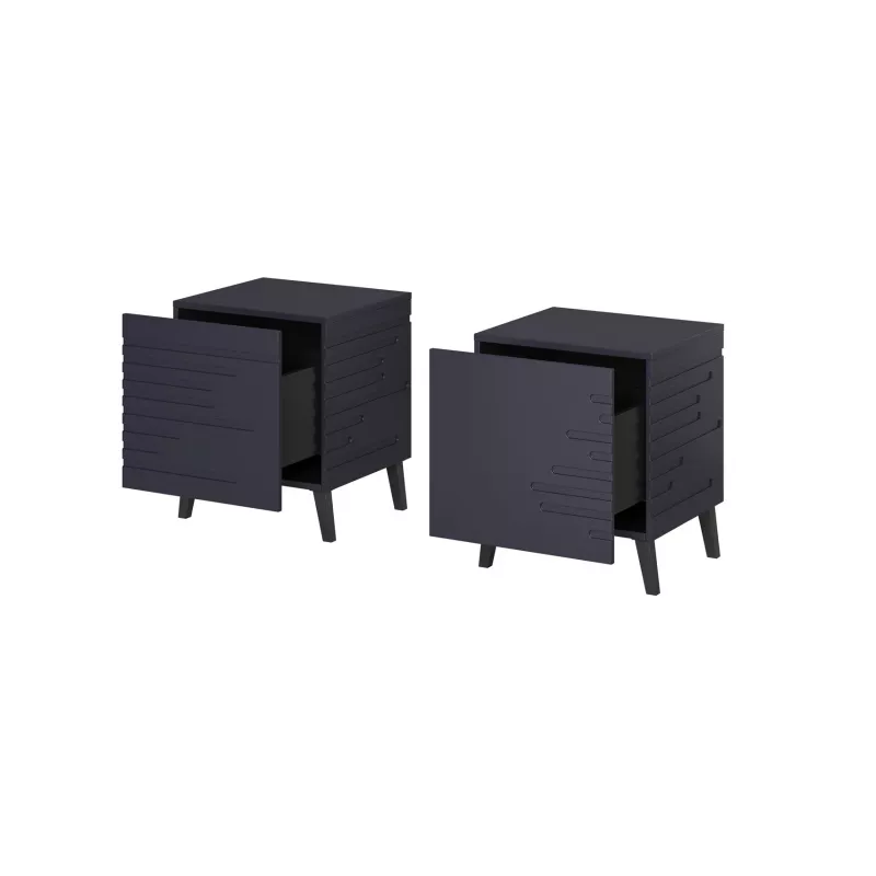 Öökapp meble NOVA 44×40×52 cm, 1 sahtel, tumesinine matt