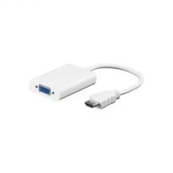 Wentronic Goobay HDMI™ to VGA-adapter, valge, 0,1 m - HDMI™ pistik > VGA pesa, 3,5 mm stereopesa (51758)
