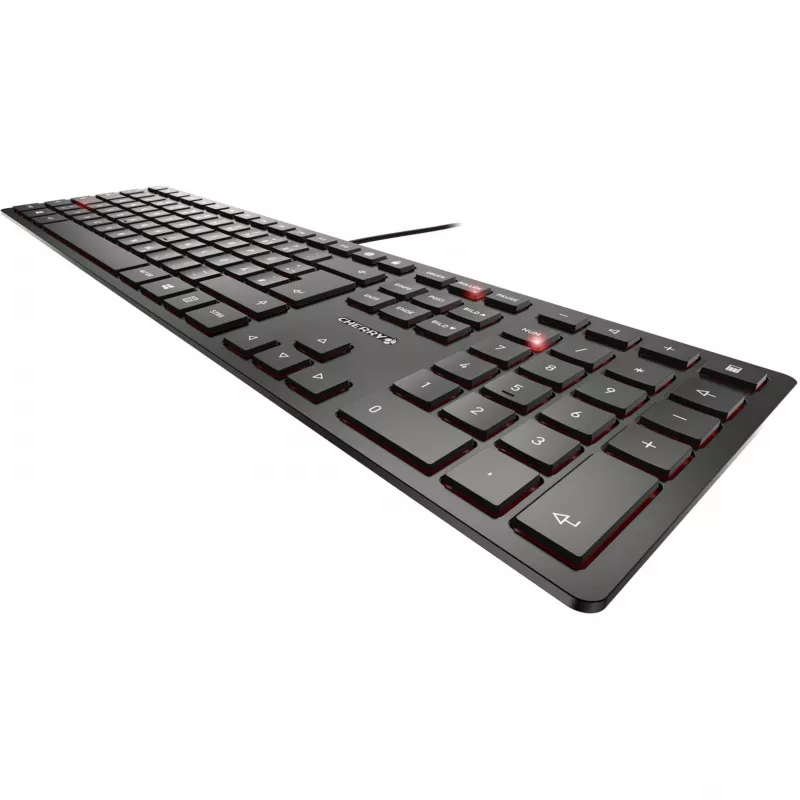 CHERRY KC 6000 Slim klaviatuur universaalne USB QWERTZ Saksa must
