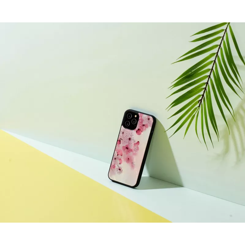 Kaitsev telefoniümbris iKins Apple iPhone 12 Pro Max jaoks — kirsiõie disain