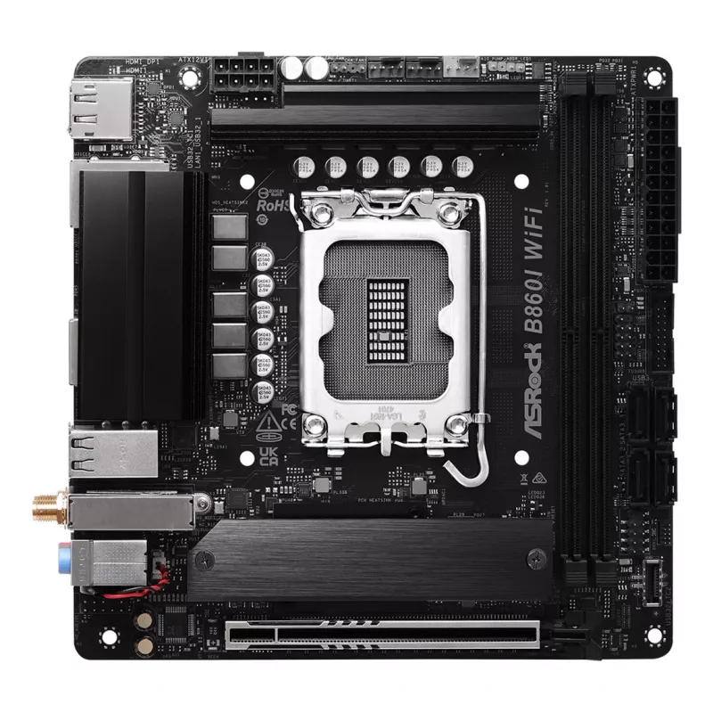 ASRock B860I WiFi Mini-ITX emaplaat