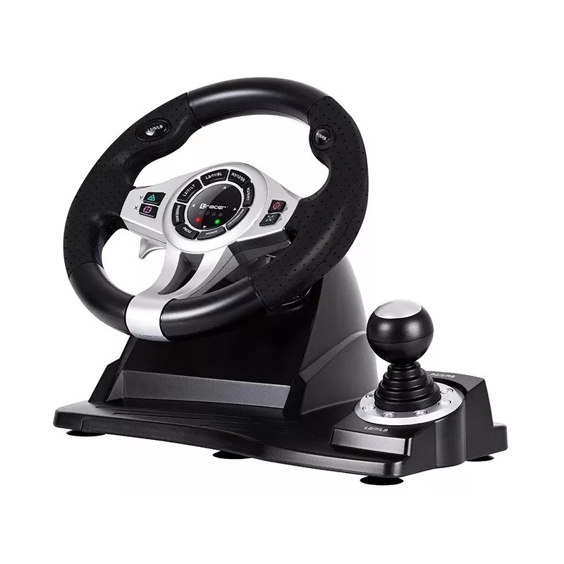 Tracer TRAJOY46524 Mängukontroller Must Rool + Pedaalid PlayStation 4, PlayStation 3