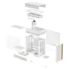 Lauaarvuti korpus DeepCool CL6600 WH — valge, toetab ATX/PS2/SFX/SFX-L toiteplokke, 140 mm ees, 120/140 mm üleval/taga, 2,5-tollised ja 3,5-tollised kettad