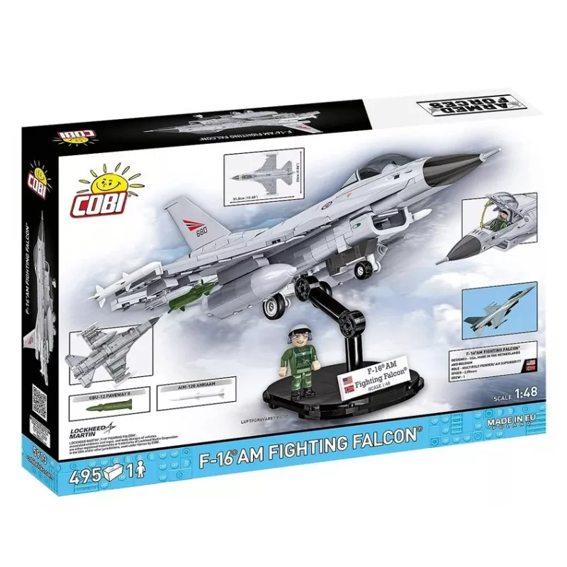 Cobi Building Set F-16AM Fighting Falcon, 495 tükki, mudel