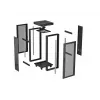 Rack cabinet LANBERG FF01-6624-23BL 24U freestanding 19 inch 600×600 mm IP20 must