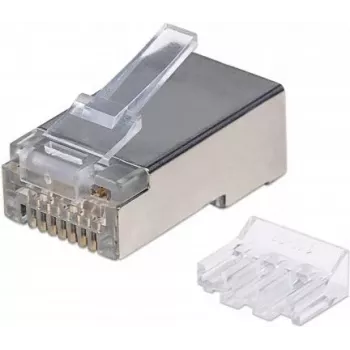 Intellinet RJ45 moodulpistikud, Cat6A, STP, 3-hambalised, massiivjuhtmele, 15 µ kullatud kontaktid, 90 tk