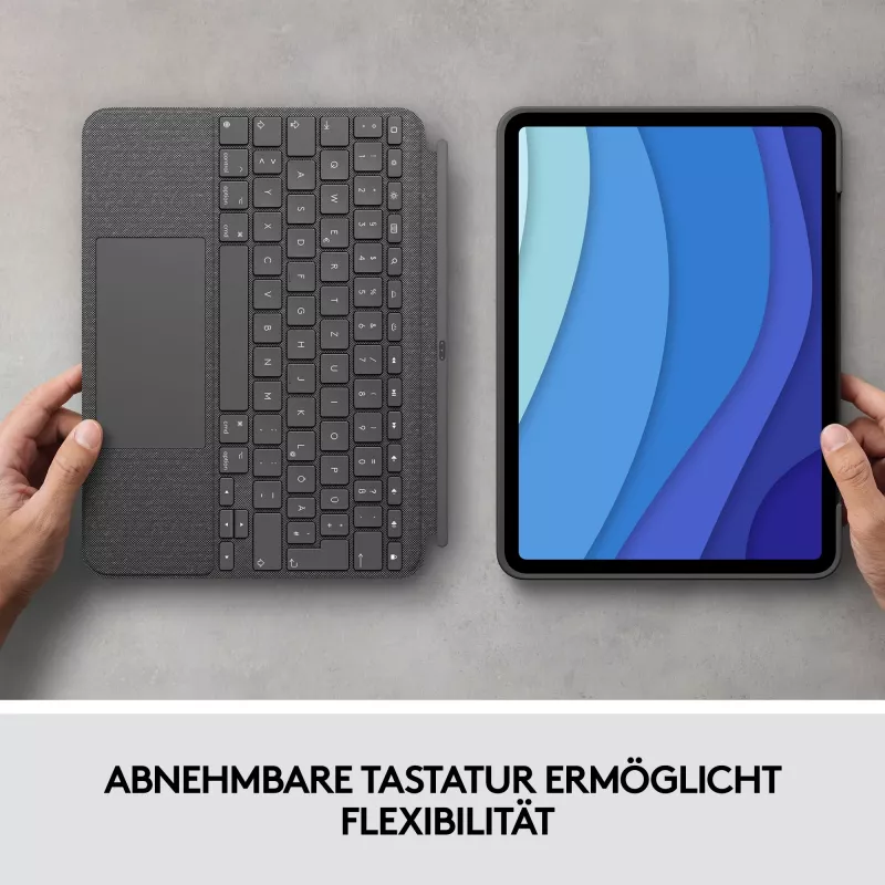 Korpuse ja klaviatuuri komplekt Combo Touch US iPad Pro 11 1,2,3 Gen hall