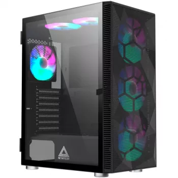 MONTECH X3 X3MESH-BK MIDI Tower korpus must võrk