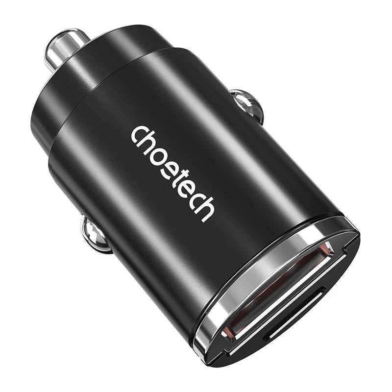 USB-C/USB-A laadija CHOETECH TC0006 30 W — QC3.0 ja PD3.0 tugi