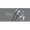 USB USB-C 2-in-1 kaabel Orsen S8, 5A, 1,5 m (kiirlaadimine/andmeedastus)
