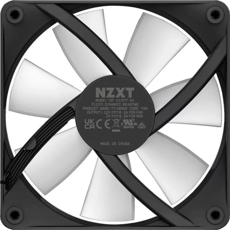 NZXT F120 RGB Core 120mm ARGB korpuse ventilaator