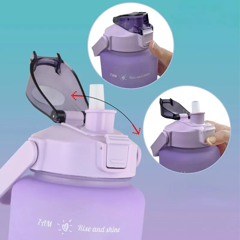 Extralink Motivational Bottle, veepudel, 2000 ml, lilla-sinine, BUT-992