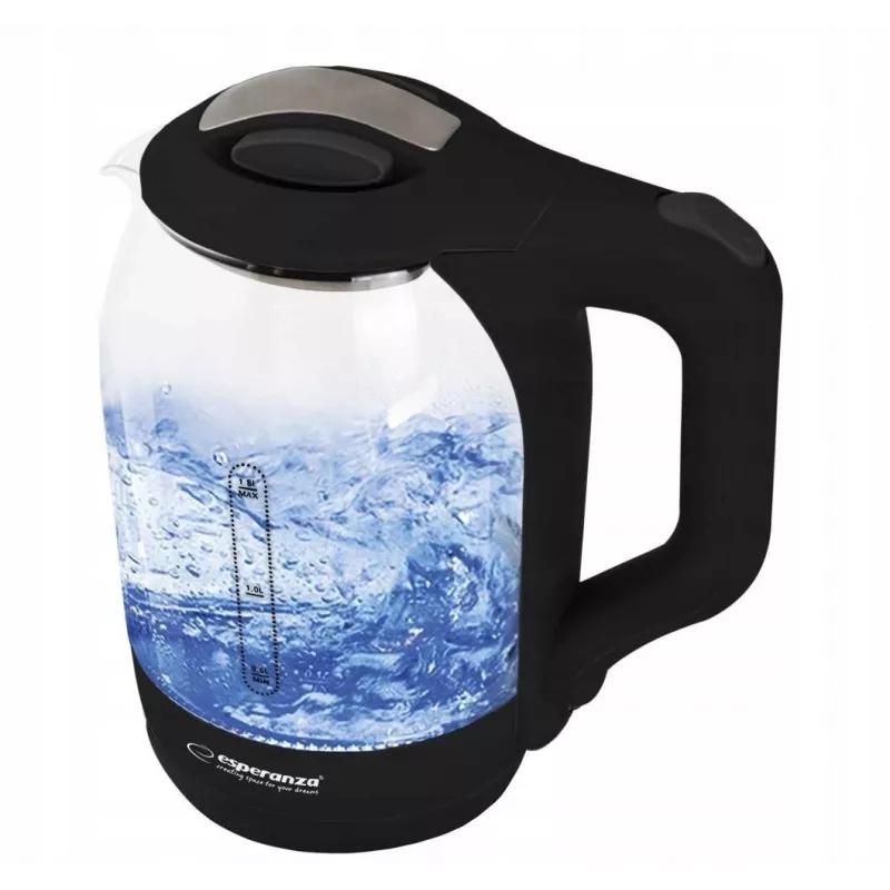 Esperanza EKK025K elektriline veekeetja 1.7 L Must, Mitmevärviline 1500 W