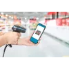 Manhattan 2D pikamaa LED-vöötkoodiskanner, USB, 450 mm lugemissügavus, maksimaalne ümbritseva valguse taluvus 100 000 luksi (päikesevalgus), toetab sümboleid – 1D (x21 versiooni) ja 2D (x10 versiooni), skanneri RJ45–USB 1,8 m kaabel (kõige levinum tüüp, USB-A), must, 3-aastane garantii