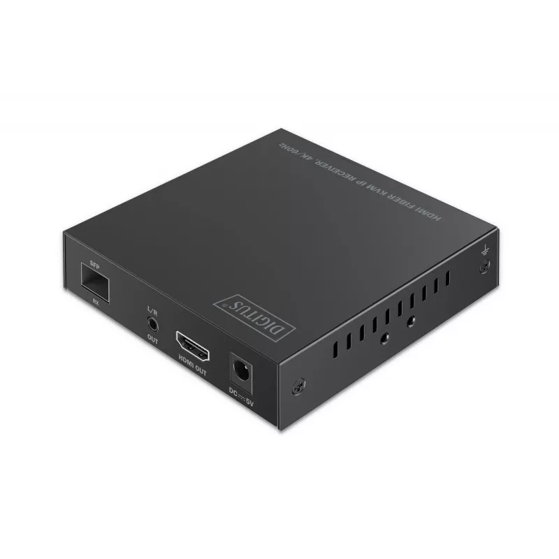 Vastuvõtja Digitus HDMI Fiber KVM IP Vastuvõtja 4K/60Hz Juhtmega USB