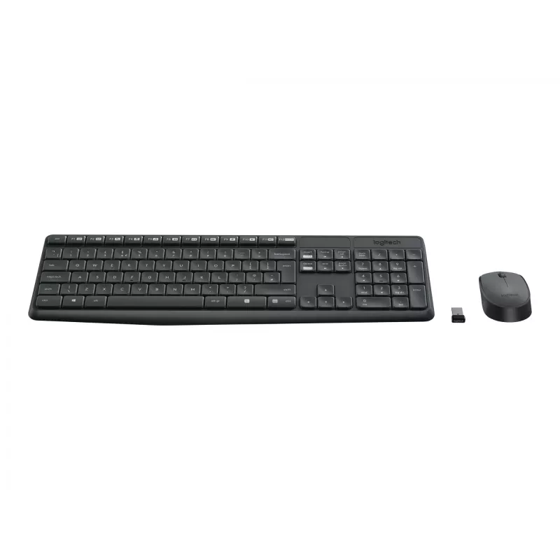Logitech MK235 - klaviatuuri- ja hiirekomplekt - juhtmevaba - 2,4 GHz - portugali keel