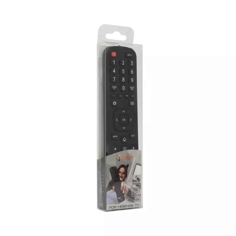 SBOX kaugjuhtimispult RC-01405 ühildub erinevate Hisense TV mudelitega