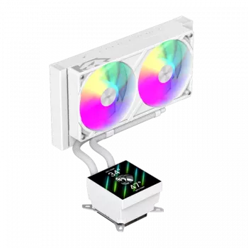 Gamemax CPU vedelikjahuti | GLACIER 240 LCD WH | Intel, AMD