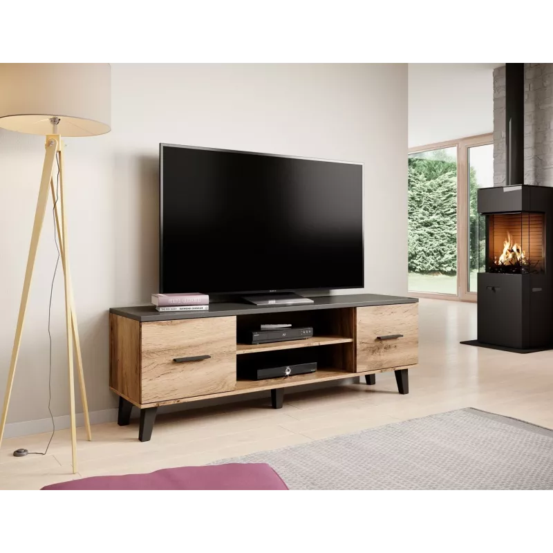 Cama TV stand LOTTA 160 2D2K wotan oak/mat Must