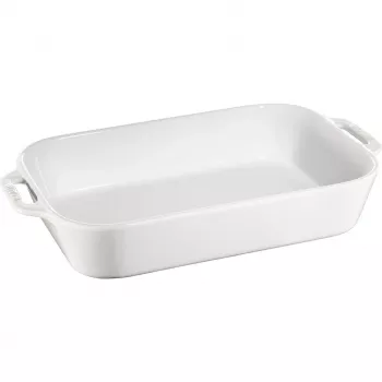 Ristkülikukujuline vaagen Staub 40511-151 4,5 l — valge, 4,5 L mahutavus